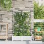 Sodo vazonas 2 pcs Balta 80 x 40 x 125,5 cm Plienas
