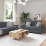 Sofos komplektas 3 pcs Tamsiai pilka 221 x 80 x 80 cm Aksomas