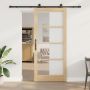 Slankios durys ORKDAL Natūrali ir juoda 93 x 211 cm