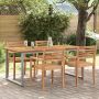 Sodo stalas Pilka 180 x 90 x 75 cm Kietos akacijos mediena