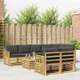 Lauko sofos komplektas 8 pcs Balta ir antracito 59 x 59 x 37 cm