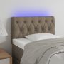 Galvūgalis su LED, taupe spalvos, 80x7x78/88cm, audinys