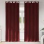 Užtemdymo užuolaidos 2 pcs Vyno raudona 140 x 260 cm Aksomas