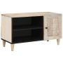 TV vienetai su lentyna Balta 80 x 33 x 46 cm Apdirbta mediena
