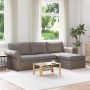 Sofa Taupe 215 x 138 x 80 cm audinys