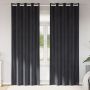 Užtemdymo užuolaidos 2 pcs Tamsiai pilka 140 x 245 cm Aksomas