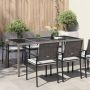 Sodo stalas Pilka 190 x 90 x 75 cm poliratanas