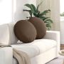 Sėdynių pagalvėlės 2 pcs Ruda Ø50 x 19 cm audinys