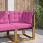 Lauko sofa pagalvėlė 3 pcs Rožinė Poliesteris