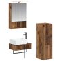 Vonios spintos komplektas 4 pcs Sendintos medienos