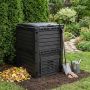 Sodo kompostinė Juoda 59,5 x 60 x 81,5 cm 280 l 100% PP