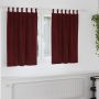 Užtemdymo užuolaidos 2 pcs Vyno raudona 140 x 140 cm Aksomas