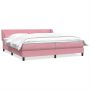 Box Spring Lova su čiužiniais Rožinis 180x210 cm Velvet