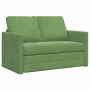 Sofa lova Šviesiai žalia 204 x 122 x 60 cm Aksomas
