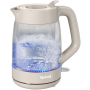 TEFAL Kettle | KO2G0BE0 | 2000 W | Electric | 1.7 L | Glass | 360° rotational base | Grey/Transparent