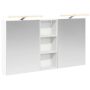 Vonios spintos komplektas su lentyna 3 pcs 130 x 14,5 x 70 cm