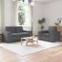Sofa 2 pcs Tamsiai pilka 182 x 80 x 82 cm audinys