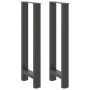 Baro stalo kojos, antracito spalvos, 2 vnt., 40x(100-101) cm, plienas