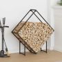 Malkų lentyna Juoda 100x25x100 cm Šaltai valcuotas plienas