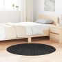Neslystantis plaukuotas kilimas Tamsiai pilka 120 x 120 cm PP
