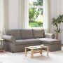 Sofa Taupe 215 x 138 x 80 cm audinys