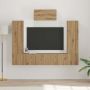 TV spintelių komplektas 7 pcs Amatininkų ąžuolas