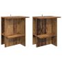Kavos staliukas 2 pcs Sendintos medienos 40 x 30 x 49 cm