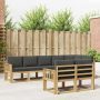 Lauko sofos komplektas 8 pcs Balta ir antracito Poliesteris