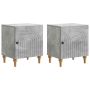 Šalia lovos spintelė 2 pcs Betono pilka 43 x 34,5 x 50 cm