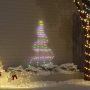 LED Kalėdinė eglutė su žemės kuoleliais Įvairiaspalvis 182 cm