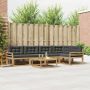 Lauko sofos komplektas 6 pcs Balta ir antracito 79 x 79 x 37 cm