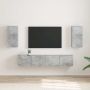 TV sieninė spintelė 2 pcs Betoninė 30 x 31 x 60 cm