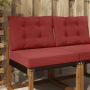 Lauko sofa pagalvėlė 2 pcs Vyno raudonumo Poliesteris