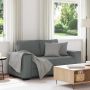 Dvivietė sofa, tamsiai pilka, 160x77x82 cm, audinys