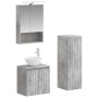 Vonios baldų rinkinys 4 pcs Betono pilka