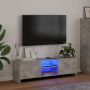 TV spintelė su LED apšvietimu, betono pilka, 120x30x36cm
