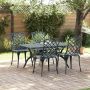 Sodo Kėdė 4 pcs Žalia 61 x 60,5 x 93cm Aliuminis
