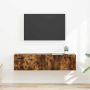 TV sieninė spintelė 2 pcs Rūkyta ąžuolas 60 x 31 x 29.5 cm