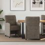Valgomojo Kėdės su Ratukais 2 pcs Tamsiai pilka 57 x 67 x 95 cm