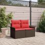 Sodo sofa su pagalve su saugykla 141 x 62 x 69 cm poliratanas