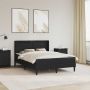 Lovos rėmas su čiužiniu Juoda 140 x 190 cm Dirbtinė oda