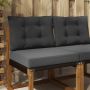 Lauko sofa pagalvėlė 2 pcs Antracitas Poliesteris