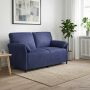 Dvitaškė sofa Policijos mėlyna 158 x 83 x 95 cm Aksomas