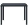 Sodo stalas Antracitas 100 x 100 x 73 cm poliratanas