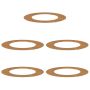 tinkamas plokštiems medžio žiedams 5 pcs Ruda Ø50 / 80 cm