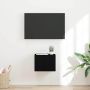 TV sieninė spintelė Juoda 60 x 31 x 29.5 cm Apdirbta mediena