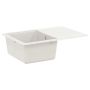 Kriauklė Balta 670 x 460 mm 80% Kvarcas ir 20% Derva