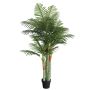 Dirbtinė palmė su trimis kamienais, žalios spalvos, 180cm, PP