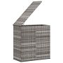 Sodo dėžė pagalvėlėms, pilka, 100x49x103,5cm, PE ratanas