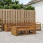 Lauko sofos komplektas 7 pcs Natūrali